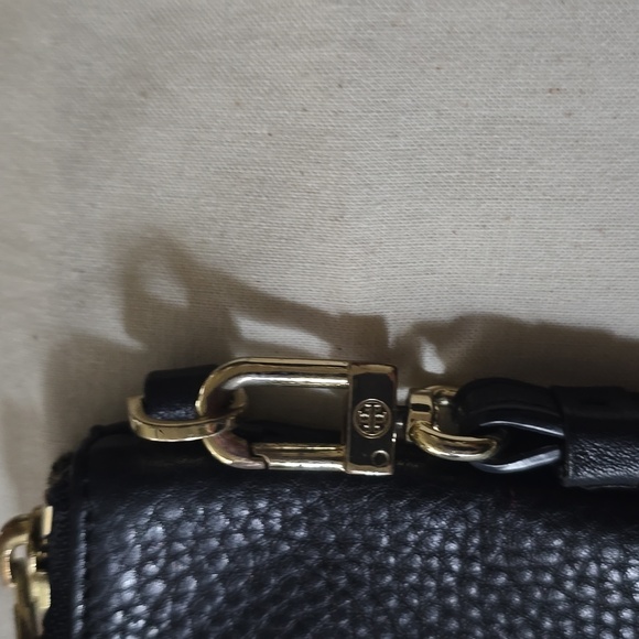 Tory Burch black leather clutch bag - Picture 3 of 5